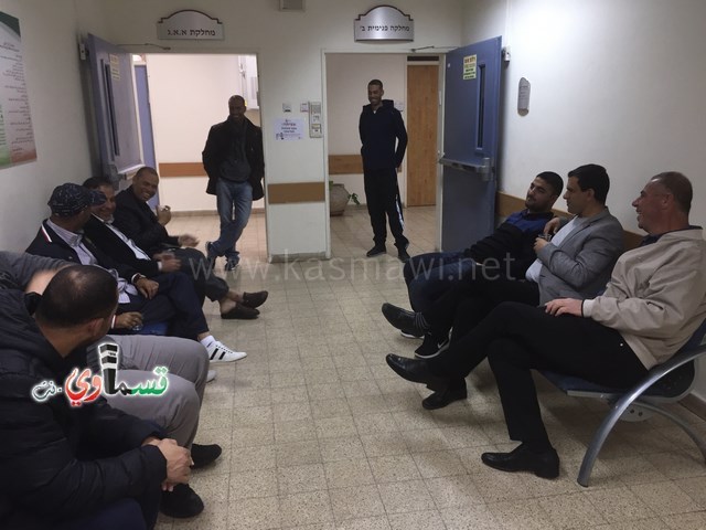 الرئيس عادل بدير ونوابه  في مُعايدة مرضية للسيد نكسون فريج والعديد من مرضى كفرقاسم في مستشفى هشارون